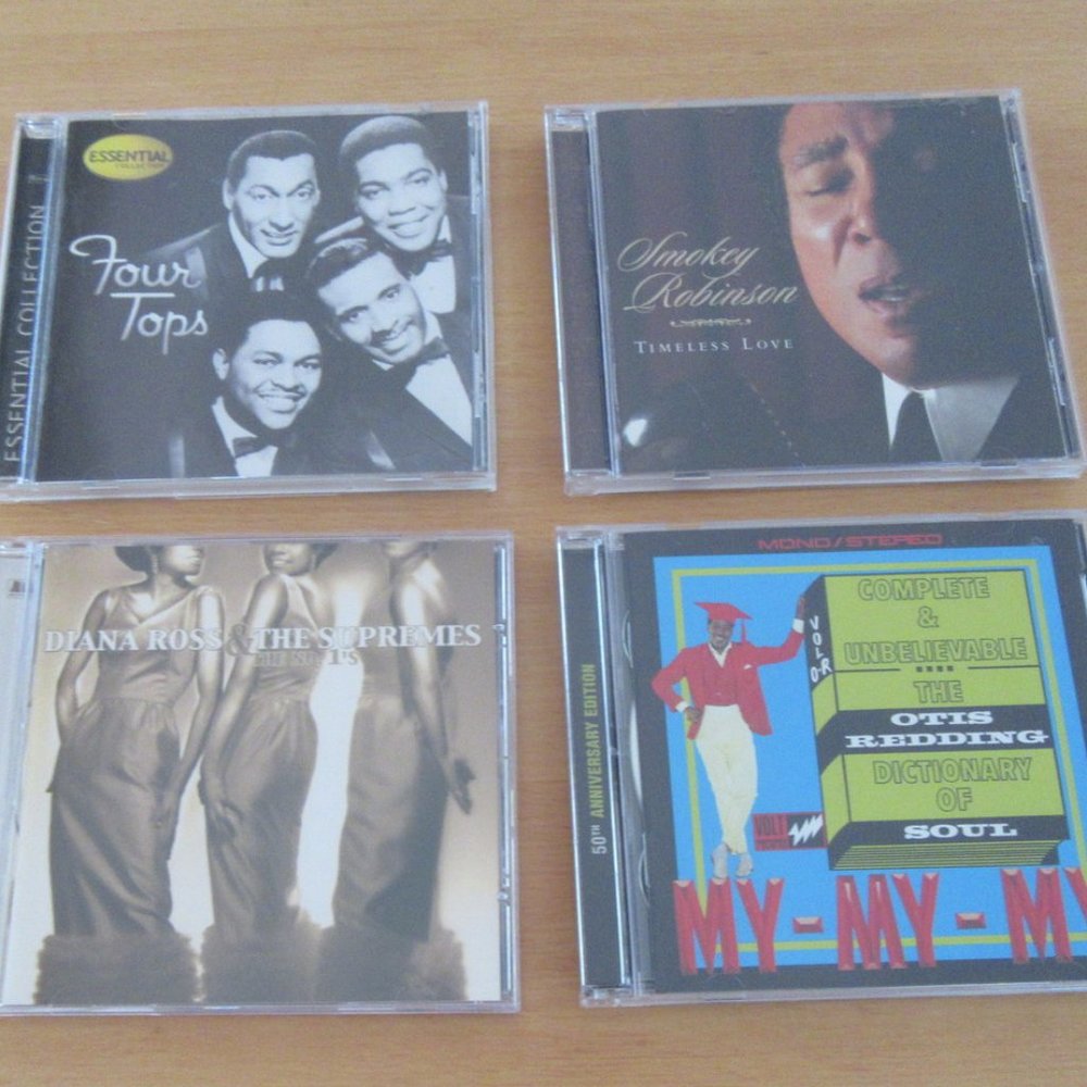Motown CD Lot - Supremes, Otis Redding,Smokey Robinson, Four Tops (Lot of 4)